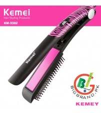 Kemei Professional hair Straightener with Brush KM-3302